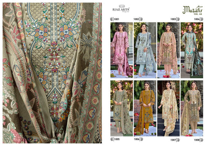 Musafir Vol 44 Riaz Art Cotton Karachi Salwar Suits Manufacturer Ahmedabad