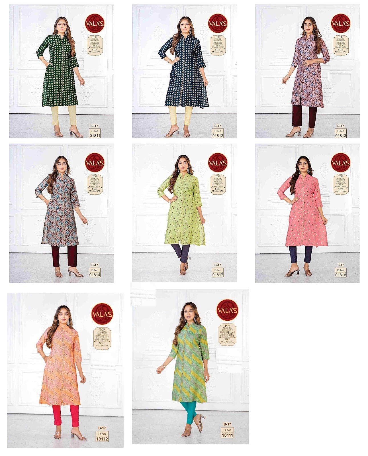 Muslin Print Valas Knee Length Kurtis Supplier Ahmedabad