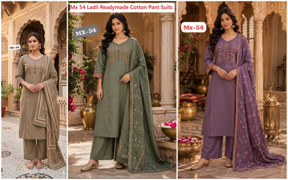 Mx 54 Ladli Dhabu Readymade Cotton Pant Suits Exporter