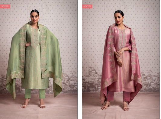 Nabiya Naariti Tissue Pant Style Suits Wholesaler