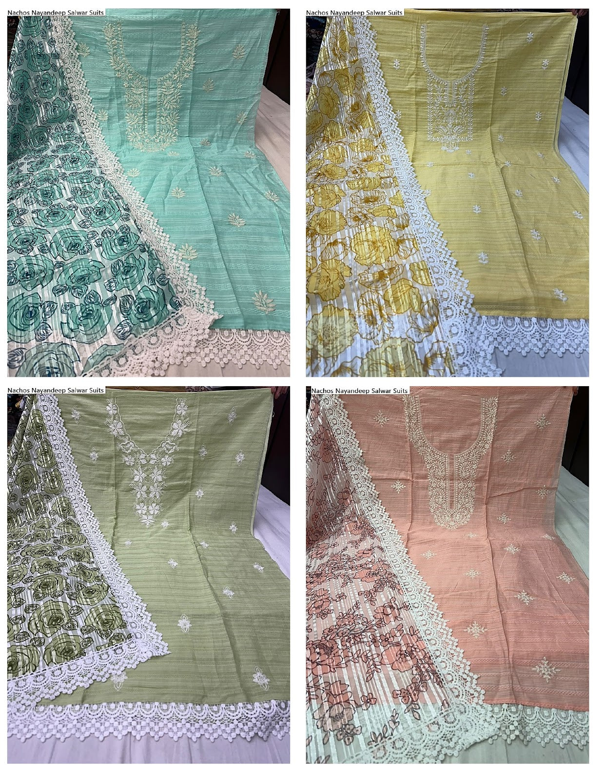 Nachos Nayandeep Khadi Cotton Salwar Suits