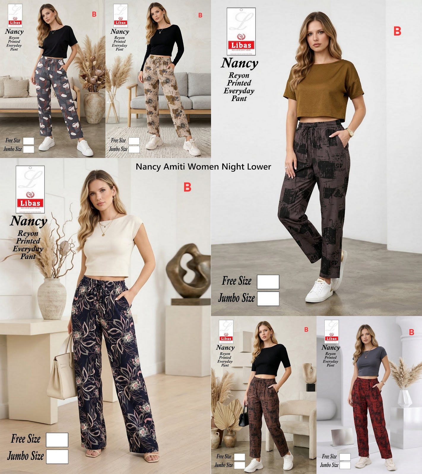 Nancy Amiti Rayon 22Kg Women Night Lower Manufacturer Ahmedabad