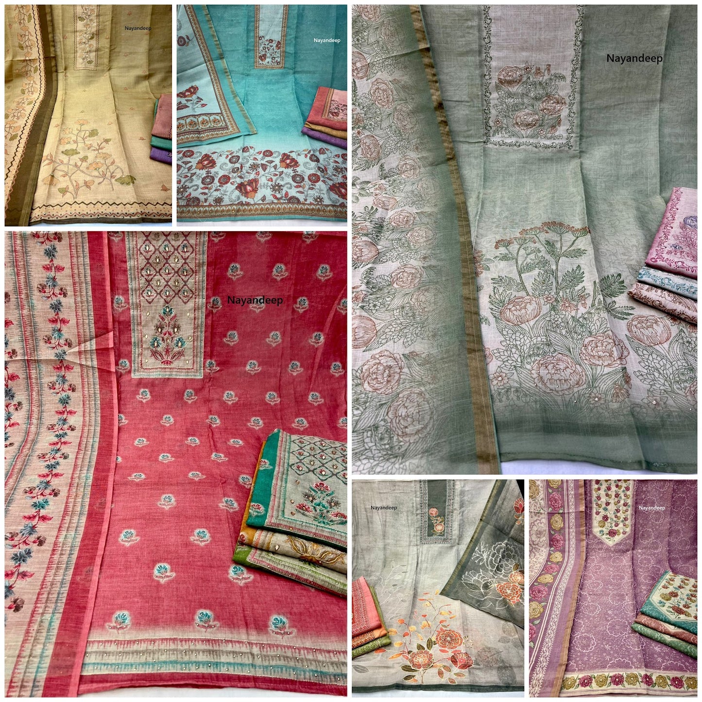 Natasha Nayandeep Linen Salwar Suits Supplier Gujarat