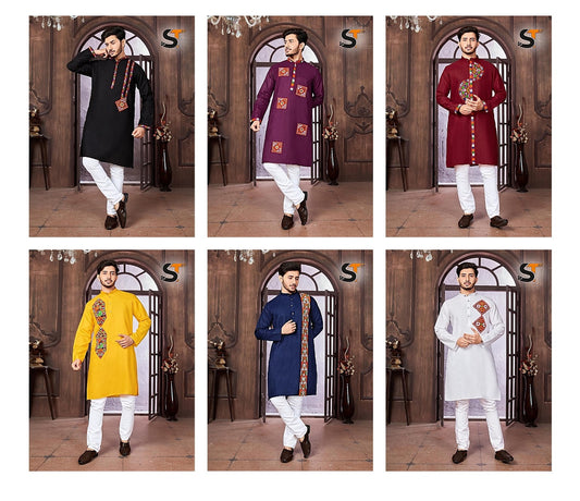 Navratri Salas Cotton Mens Kurta Pajama Wholesaler India