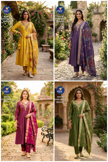 Navya Vitara Crush Readymade Anarkali Suits Wholesaler India