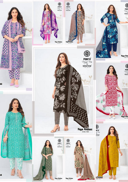 Naya Andaaz Vol 15 Deeptex Prints Readymade Cotton Pant Suits Wholesale