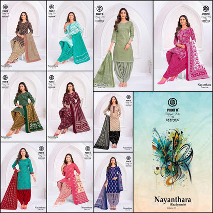 Nayanthara Vol 11 Deeptex Prints Readymade Cotton Patiyala Suits Exporter India