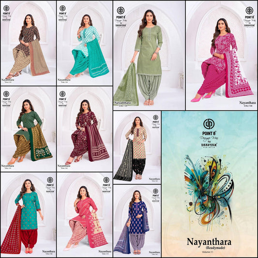 Nayanthara Vol 11 Deeptex Prints Readymade Cotton Patiyala Suits Exporter India
