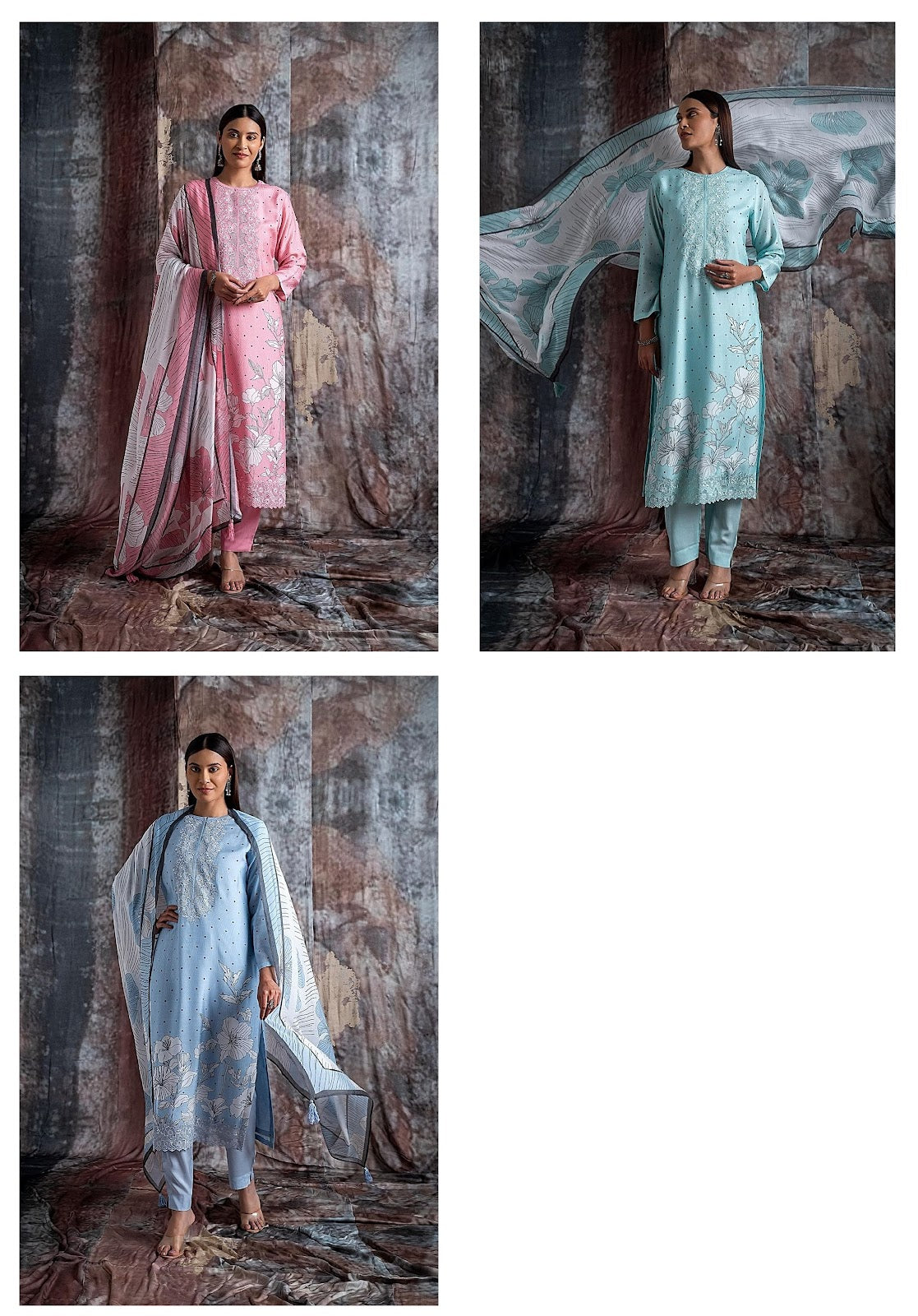 Nayel Naariti Pure Muslin Pant Style Suits Wholesaler Gujarat