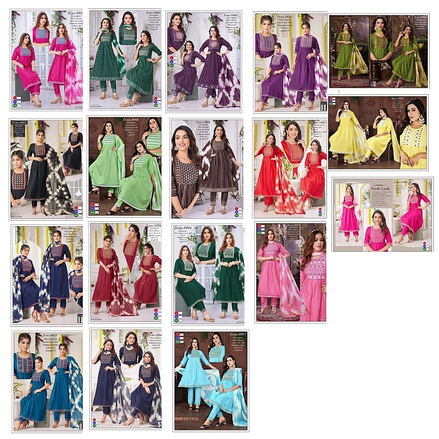 Nayra Cut 1707 Globe Heavy Rayon Readymade Pant Style Suits Exporter