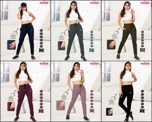 New Colors Design 1663 La Fairy Tencil Women Track Pants Wholesaler India