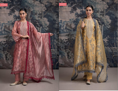 New Shula Naariti Organza Pant Style Suits Wholesaler Ahmedabad