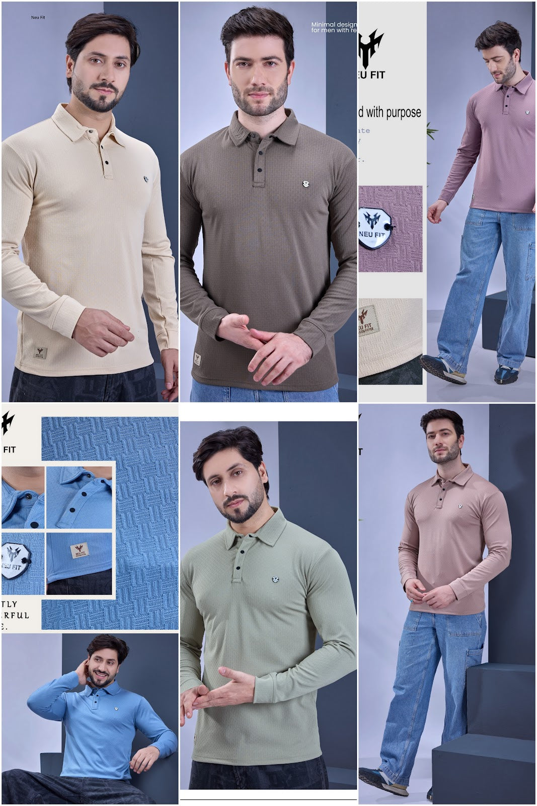 Nf 512 Neu Fit Jacquard Mens Tshirts Manufacturer