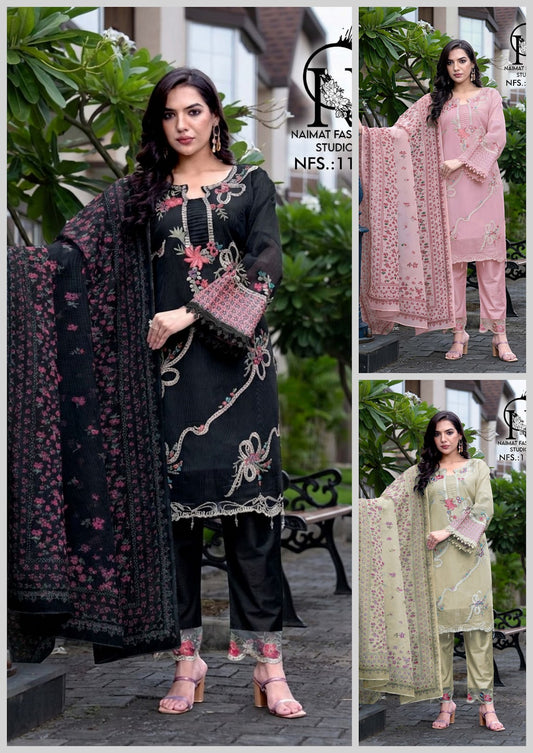 Nfs 1161 Naimat Fashion Studio Pakistani Readymade Suits Manufacturer India