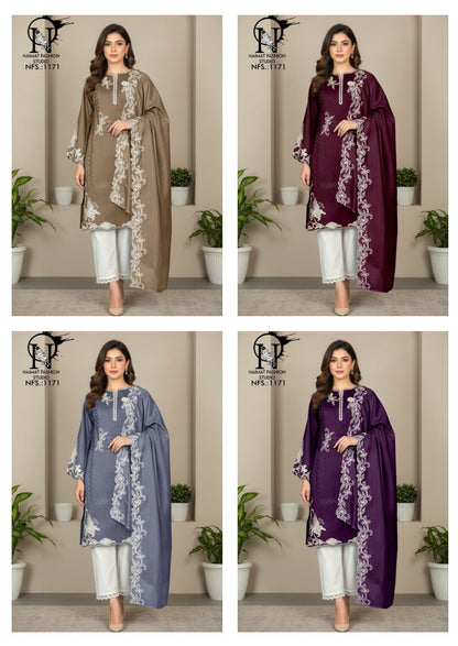 Nfs 1171 Naimat Fashion Studio Pakistani Readymade Suits Supplier Gujarat