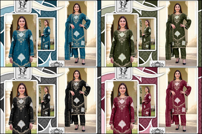 Nfs 1183 Naimat Fashion Studio Pakistani Readymade Suits Exporter