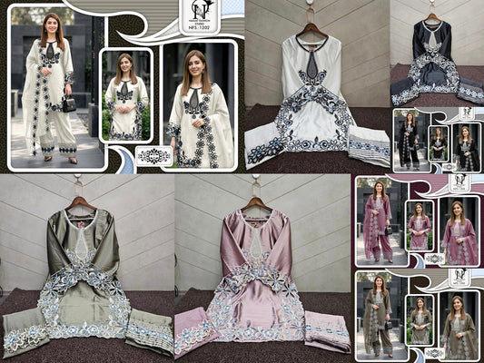 Nfs 1202 Naimat Fashion Studio Pakistani Readymade Suits Supplier Ahmedabad