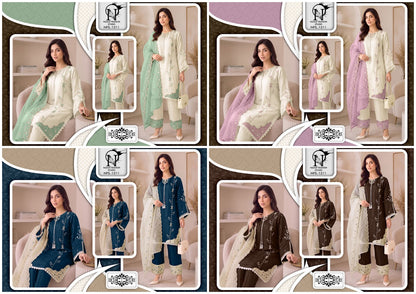 Nfs 1211 Naimat Fashion Studio Roman Pakistani Readymade Suits Wholesale Price
