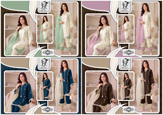 Nfs 1211 Naimat Fashion Studio Roman Pakistani Readymade Suits Wholesale Price