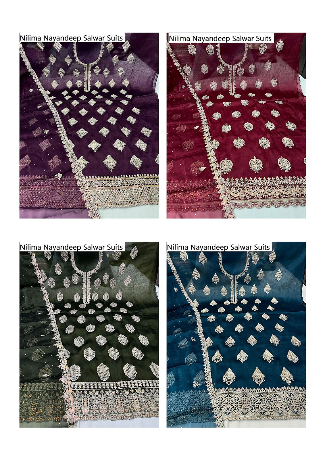 Nilima Nayandeep Burberry Salwar Suits Exporter Gujarat