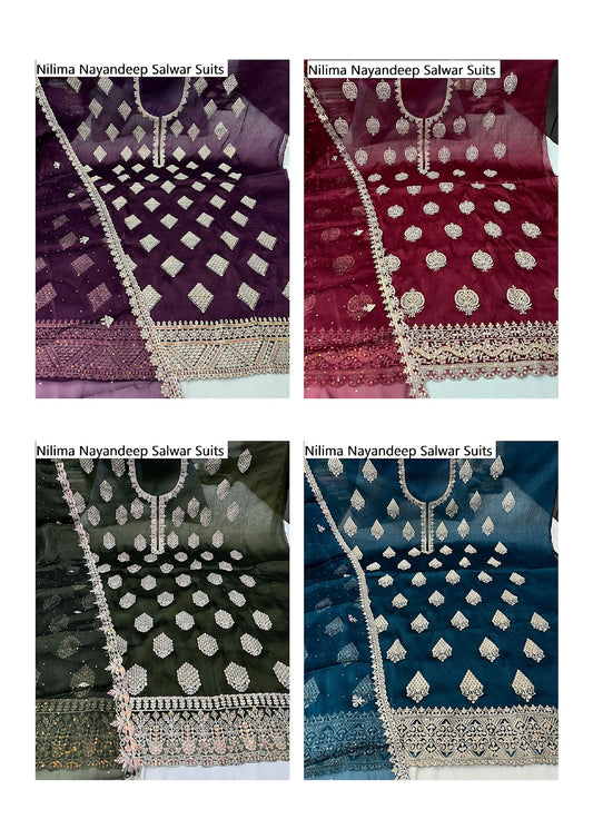 Nilima Nayandeep Burberry Salwar Suits Exporter Gujarat