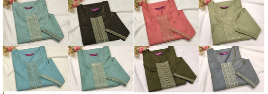 Nizaa Blossom Jnx Straight Cut Kurtis Supplier Gujarat