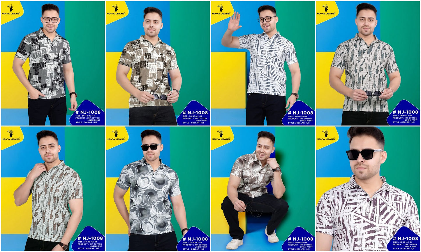 Nj 1008 Nova Jeans Cotton Lycra Mens Tshirts Exporter Gujarat