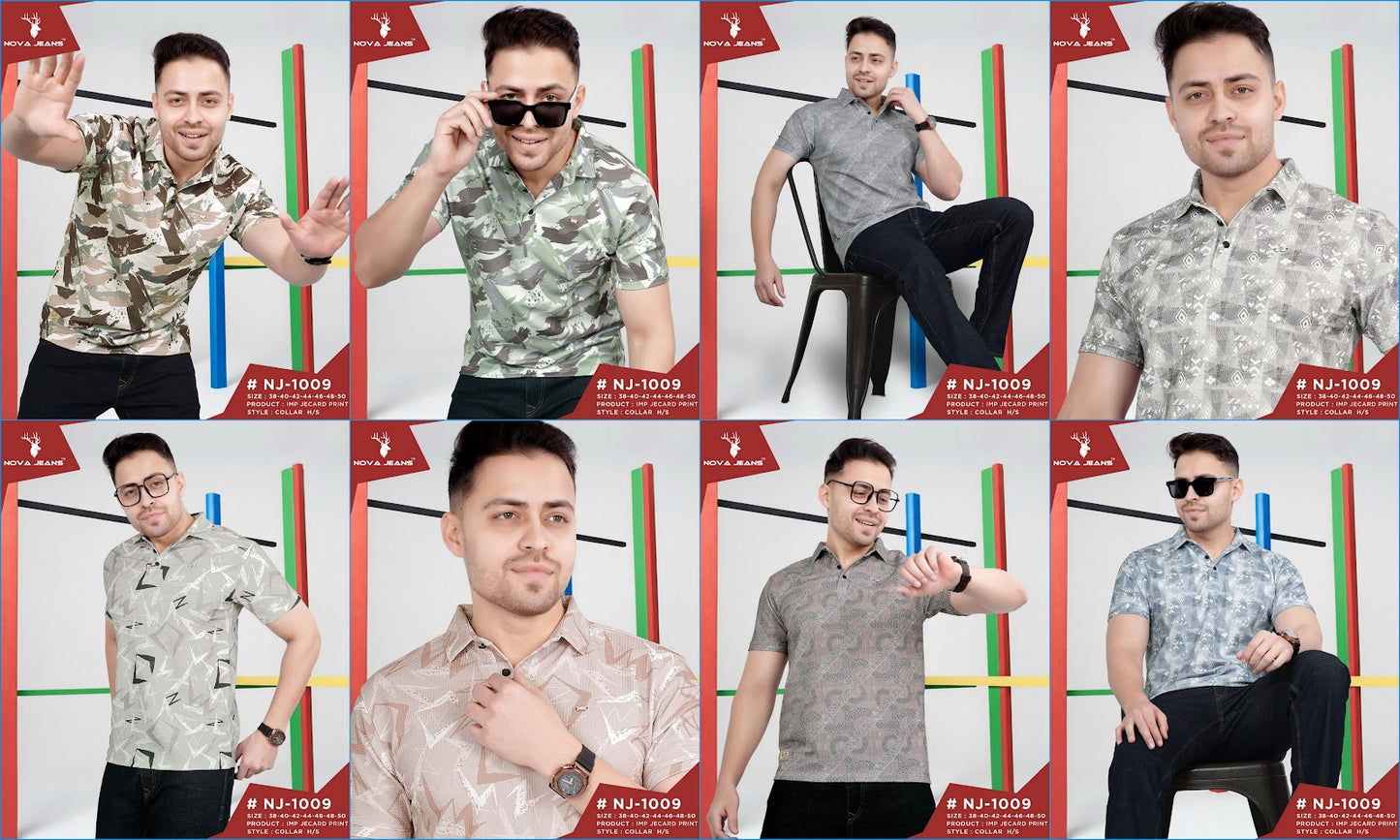 Nj 1009 Nova Jeans Imported Mens Tshirts Wholesaler