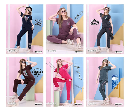 Ns 2057 Mnt Sinker Pyjama Night Suits Manufacturer India