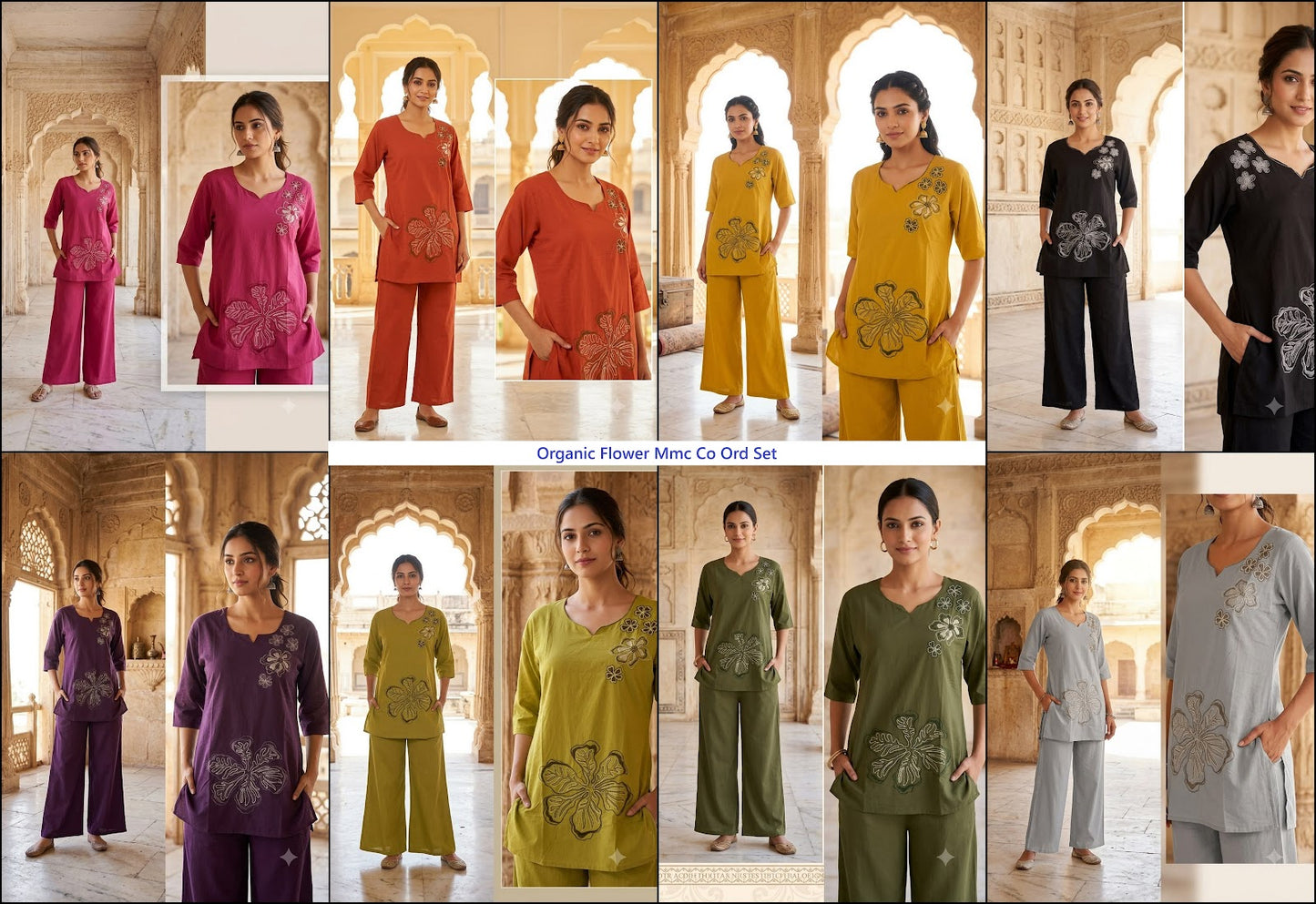 Organic Flower Mmc Dhabu Cotton Co Ord Set Wholesale Price
