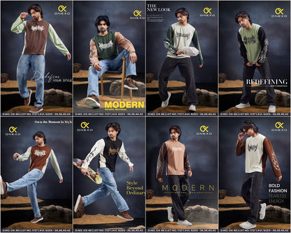 Ox 46 Full Sleeves Onexo Cotton Mens Tshirts Manufacturer