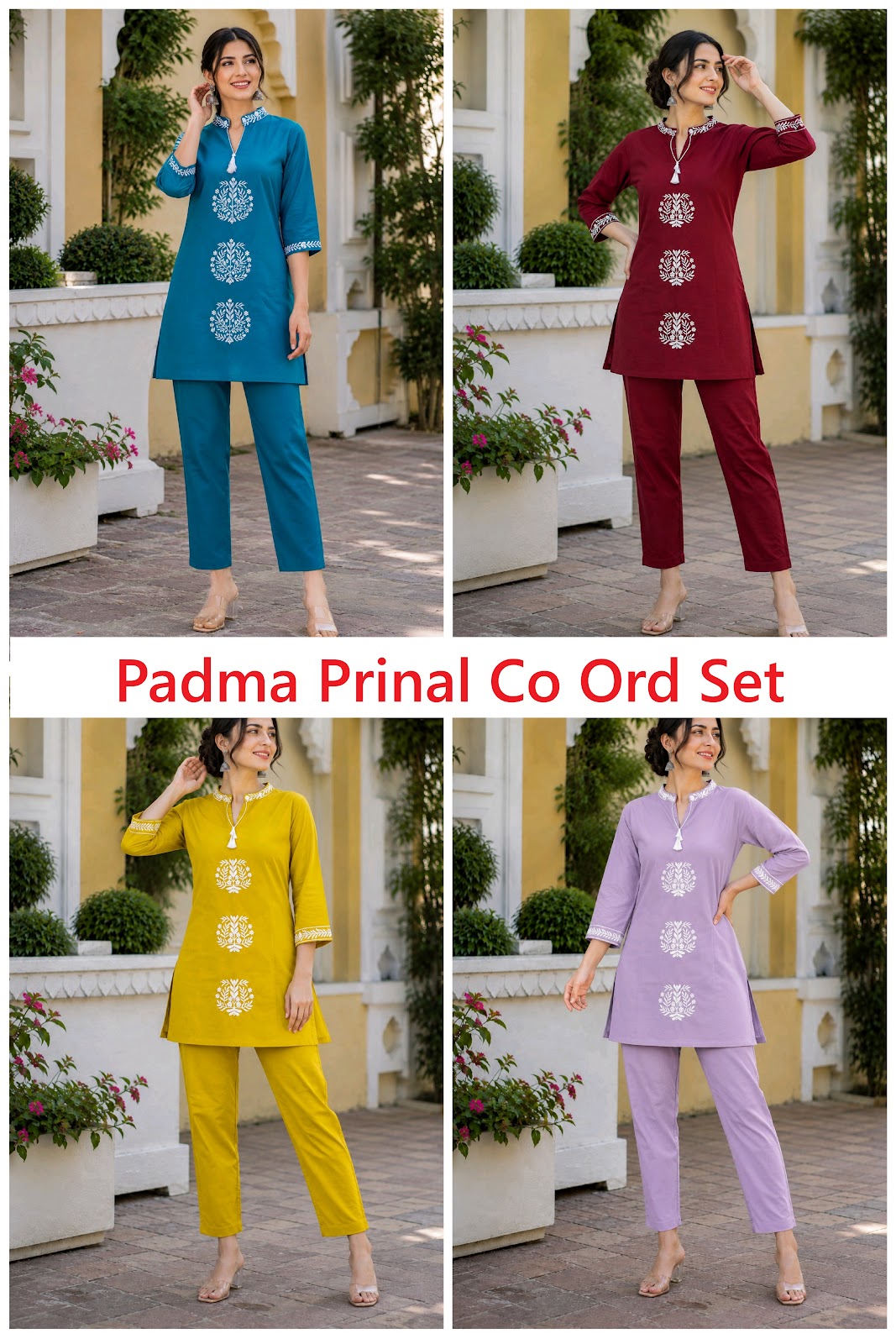 Padma Prinal Vatican Silk Co Ord Set Manufacturer