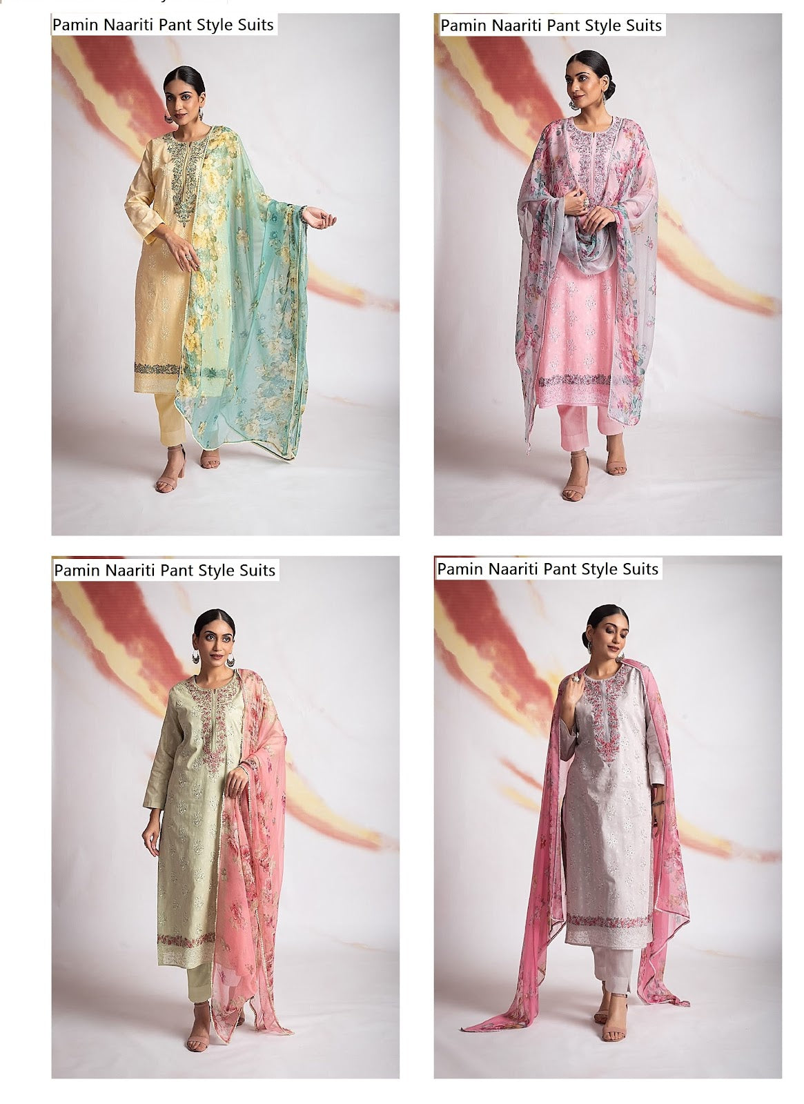 Pamin Naariti Cotton Pant Style Suits Manufacturer Gujarat