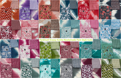 Pankhudi Krazzy Kanha Cotton Readymade Pant Style Suits Manufacturer Gujarat
