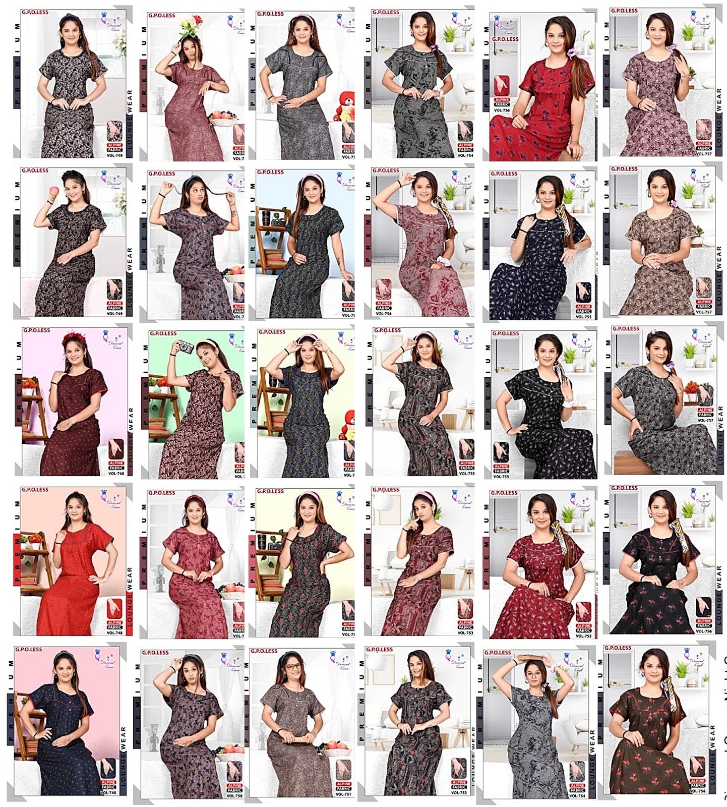 Part B Diamond Queen Alpine Night Gowns