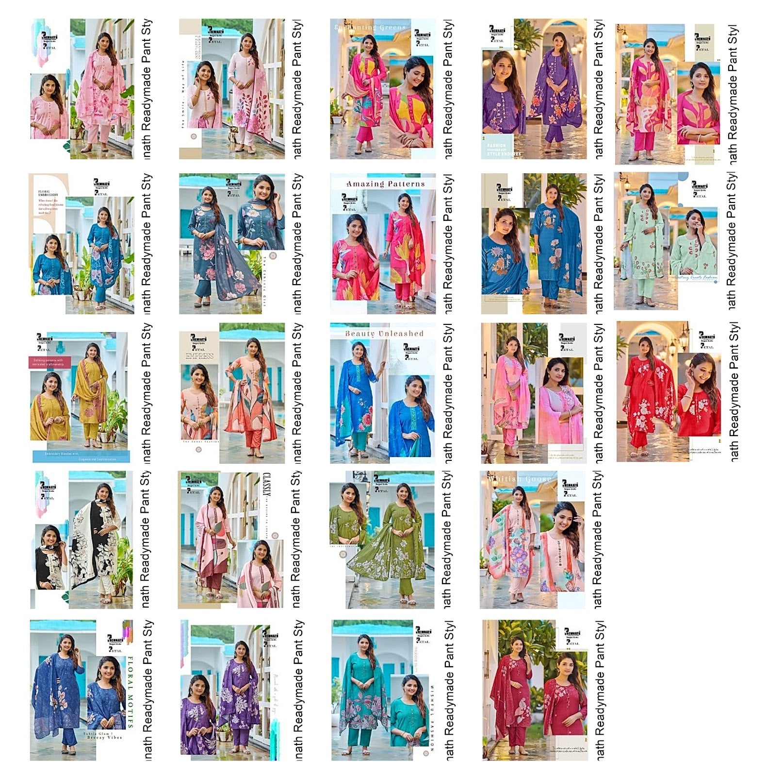 Petal Premnath Rayon Readymade Pant Style Suits Supplier