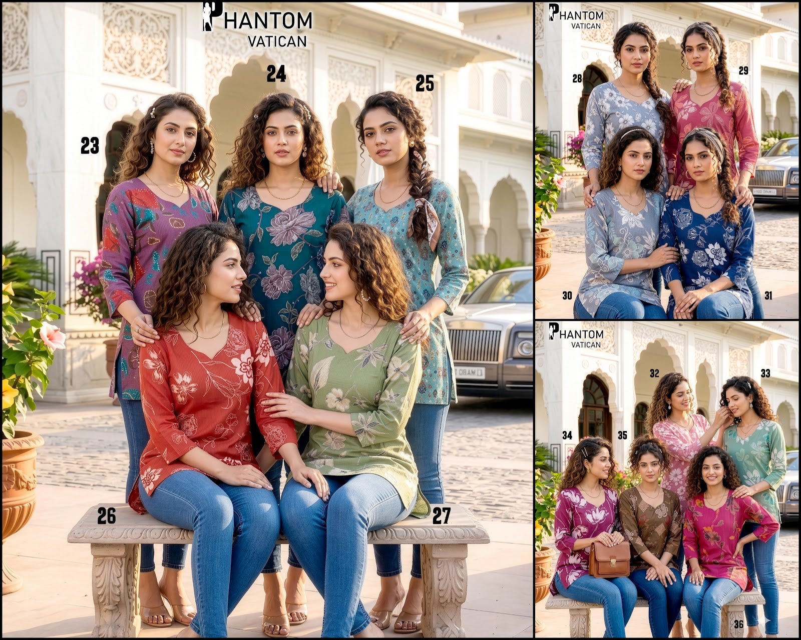 Phantom Vatican Prmnt Vatican Short Kurtis Wholesaler Gujarat