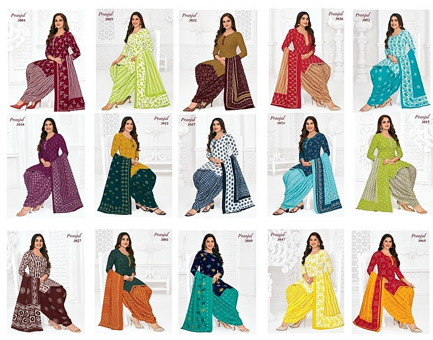 Piya Pranjul Readymade Cotton Patiyala Suits