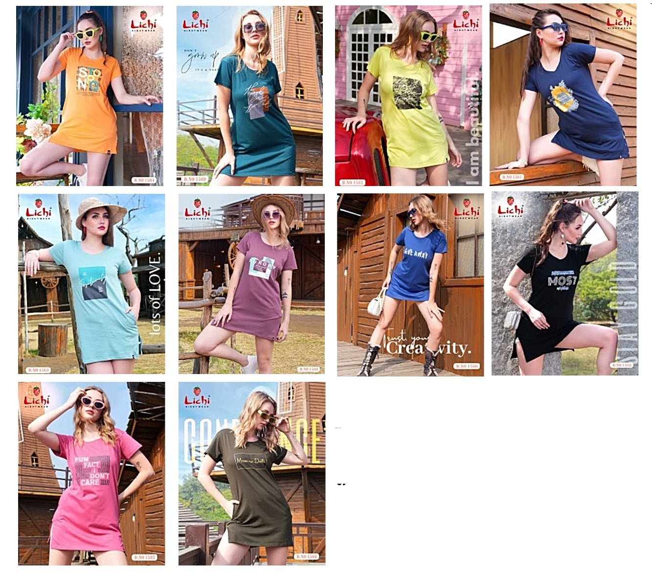 Plain 0405 Lichi Hosiery Cotton Women Long Tshirt Wholesaler Ahmedabad