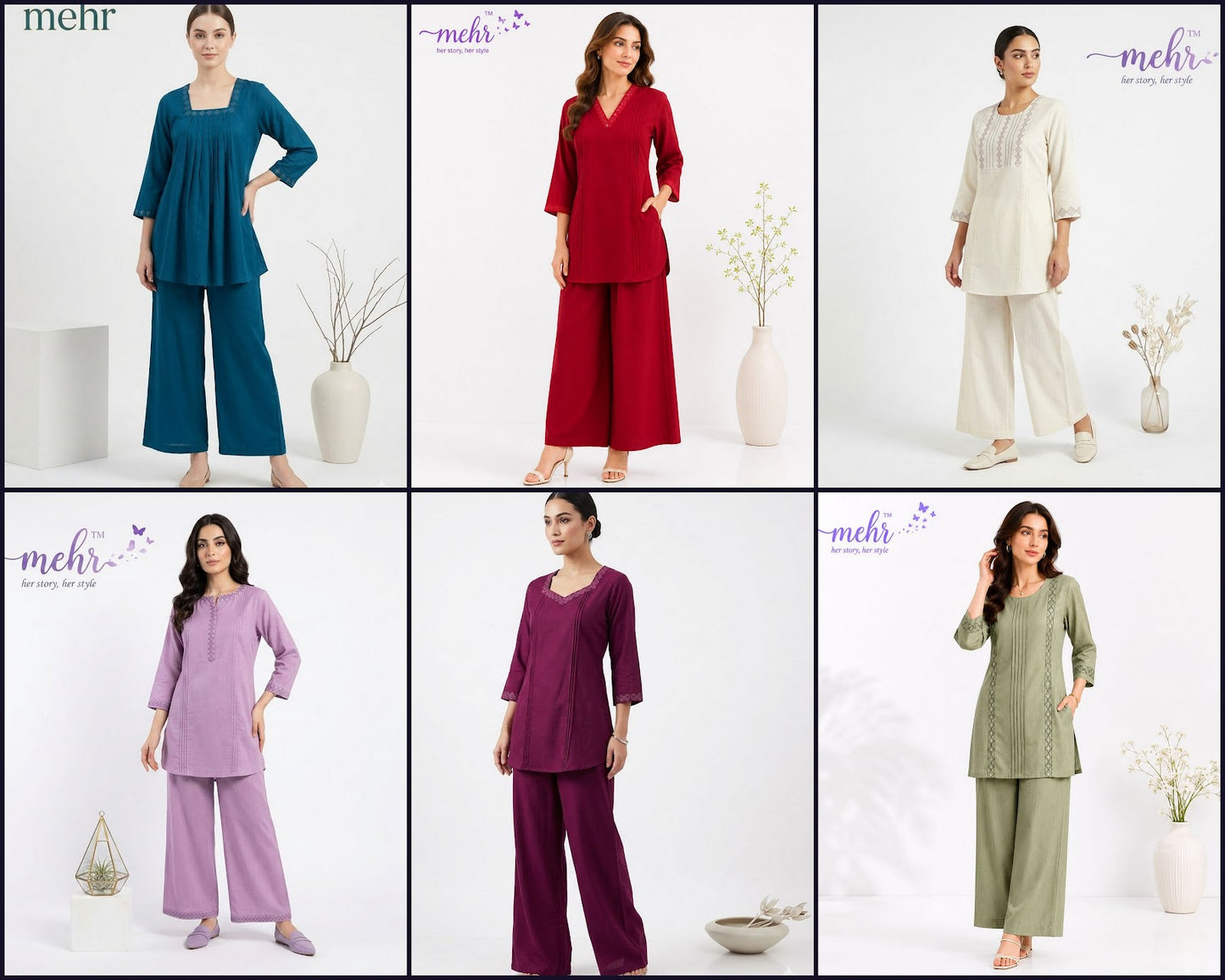 Plain 100726 Mehr Hinaya Vatican Silk Co Ord Set Wholesale