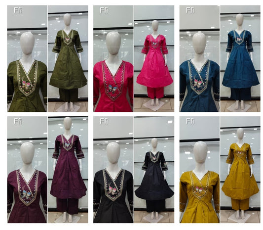 Plain 121225 Ffi Cotton Co Ord Set Wholesale Price