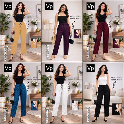 Plain 1509 Vp Rayon 22Kg Women Pants Manufacturer