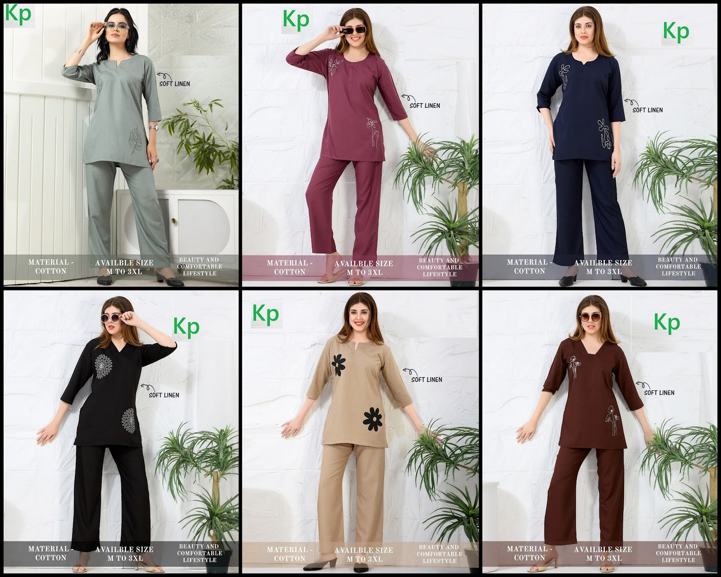 Plain 160626 Kp Linen Co Ord Set Exporter India