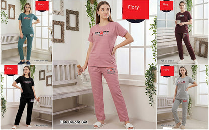 Plain 2404 Flory Cotton Co Ord Set Wholesaler Ahmedabad
