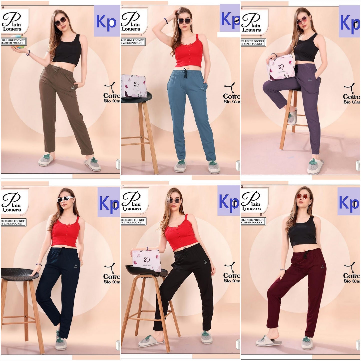 Plain 2503 Kp Biowash Women Night Lower Exporter Gujarat