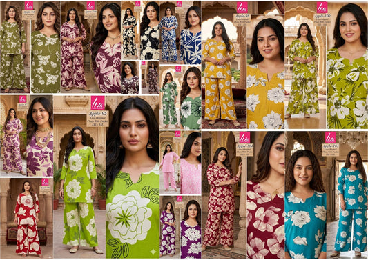 Plus Apple Kalki Liva Co Ord Set Supplier India