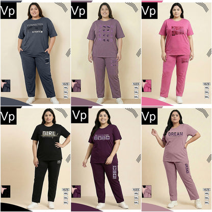 Plus Jumbo Size Vp Tencil Pyjama Night Suits Exporter India