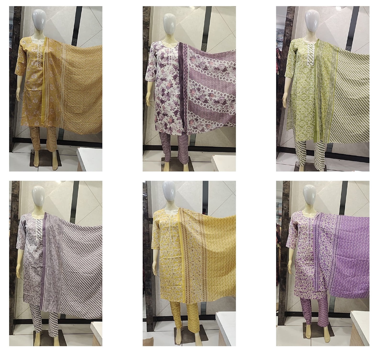 Plus Size24 H Dot Cotton Readymade Pant Style Suits Wholesale