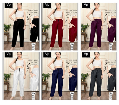 Plus Size 2212 Vp Rayon 22Kg Women Pants Supplier Ahmedabad