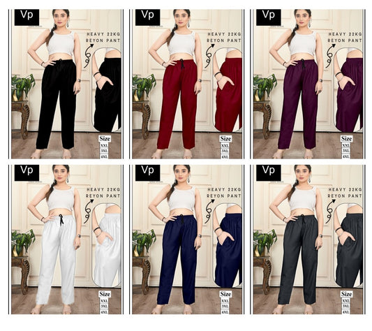 Plus Size 2212 Vp Rayon 22Kg Women Pants Supplier Ahmedabad